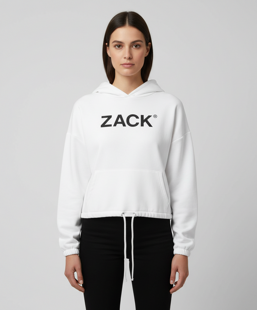Zack ® Women's Cropped Oversized Hoodie