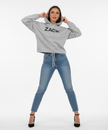 Zack ® Women's Cropped Oversized Hoodie