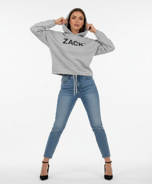 Zack ® Women's Cropped Oversized Hoodie
